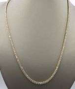 925 Sterling silver round brilliant cut cubic zirconia tennis necklace