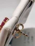 Magnificent pair of Ruby and diamond in Silver – EGL Certified