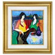 "At the Port" by Itzchak Tarkay (1935-2012)