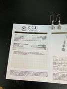 CERTIFIED 14K WHITE GOLD DIAMOND EARRINGS