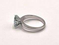 Dazzling 2.75 Ct White Ice Blue Lab Simulated Diamond Ring