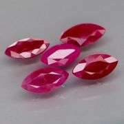 Fantastic 4.33ct set of MARQUISE CUT Burmese Rubies!