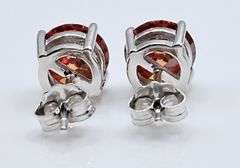 Hot Cherry Red 2 Ctw Fire Moissanite Earrings