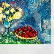 "Fruits Et Fleurs Devant La Mer" by Marc Chagall (1887-1985)
