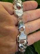 Sterling Silver 16mm Heavy Double Curb Chain Cuban Link 925 Italy Necklace 24"