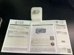 CERTIFIED 18K WHITE GOLD DIAMOND RING / BAND