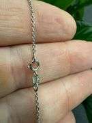 10k White Gold Rolo Chain 1.22mm 22" Necklace