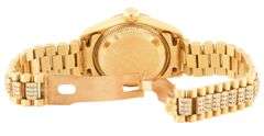 Rolex President 69178, 26mm, Aftermarket Diamond Dial and Bracelet, 18K Ladies Watch