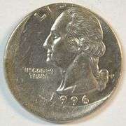 Great 20% off-center BU 1996-P Washington Quarter