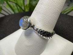 Sterling Silver Labradorite Ring Size 10
