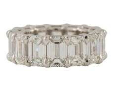 New 14.24ctw European Cut Diamond Eternity Band Ring in Platinum