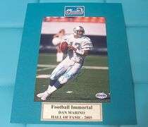 HAND DAN MARINO 5X7 MOUNTED ON A 8X10 DISPLAY WITH COA