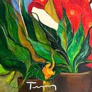 "Spring Afternoon" by Itzchak Tarkay (1935-2012)