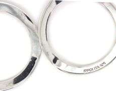 925 Sterling silver Ippolita wavy circle drop dangle earrings