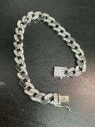 certified brand new men's diamond cuban link bracelet