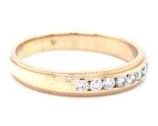 14kt Yellow gold 0.25ctw channel set diamond band