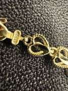 10k Yellow Gold Extremely Unique Diamond Cut Heart Chain 20 Inch