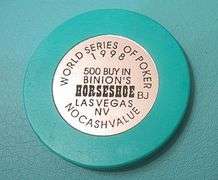 RARE 1998 WORLD SERIES OF POKER BUY IN CHIP