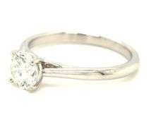 Platinum 0.60ct round brilliant cut silitaire diamond ring