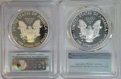 Perfect 2013-W & 2016-W First Strike $1 Silver Eagles. PCGS PR70DCAM