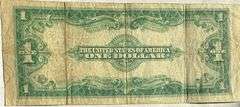 1922 $1 Last Large Size Series Silver Certificate.