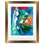 "Maries Sous Le Baldaquin" by Marc Chagall (1887-1985)