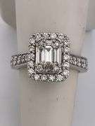 CERTIFIED 14K WHITE GOLD DIAMOND RING