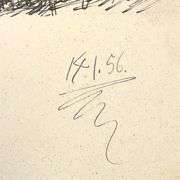 "Carnet de Californie 14.1.56" by Pablo Picasso (1881-1973)