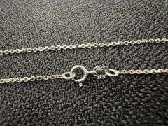 10k White Gold Rolo Chain 1.22mm 22" Necklace