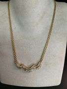 CERTIFIED 18K YELLOW GOLD DIAMOND NECKLACE