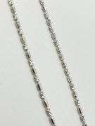 925 Sterling Silver Shimmering Ice Barrel Chain Necklace