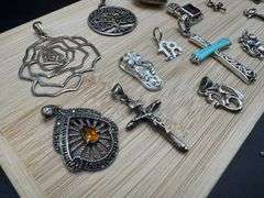 .925 Sterling Silver Curated 20 Pendant Lot Various Sizes & Styles