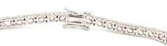 925 Sterling silver round brilliant cut cubic zirconia tennis bracelet