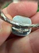 Sterling Silver 925 One of a Kind Dichroic Glass Ring Size 7