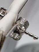 Magnificent pair of Ruby and diamond earring in Silver – EGL Certified