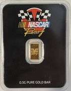 Set of 3 Half Gram Pure Gold Bar: NASCAR Racing