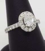 Neil Lane Oval Diamond Halo Ring