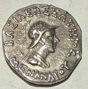 Baktrian Kingdom Menander 1 160-1145 BC Tetradrachm.