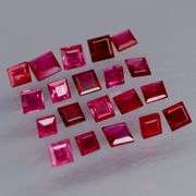 Top blood red! VS to SI clarity! Heated only 2.10ct Ruby set!!!