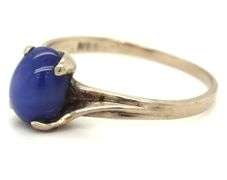 10kt White gold Linde star sapphire ring