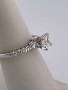 certified brand new 14k white gold diamond engagment ring