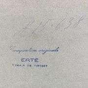 "Chinois, Tulle, December 6, 1958" by Erte (1892-1990)