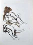 Collectible Vintage Renato Guttuso From 'Erotic Drawings' Drawings