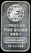 Engelhard One Troy Ounce .999 Silver Bar