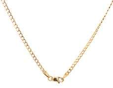 18kt Yellow gold Curb link chain necklace