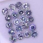 Substantial 6.06ct 20pc 4mm Tanzanite set