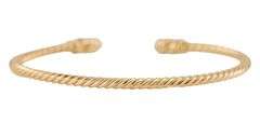 David Yurman 0.27ctw Diamond Petite Helena Cablespira Bracelet in 18K