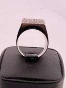 MEN'S CERTIFIED 18K WHITE GOLD DIAMOND RING