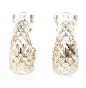 Michael Dawkins basketwave hoop earrings