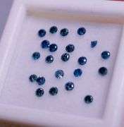 High fire! .52ct set of round brilliant cut Diamonds